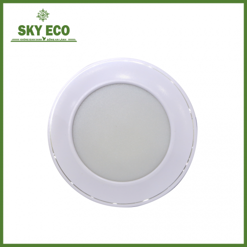 Âm trần mặt cong - viền trắng 7W 3 màu 